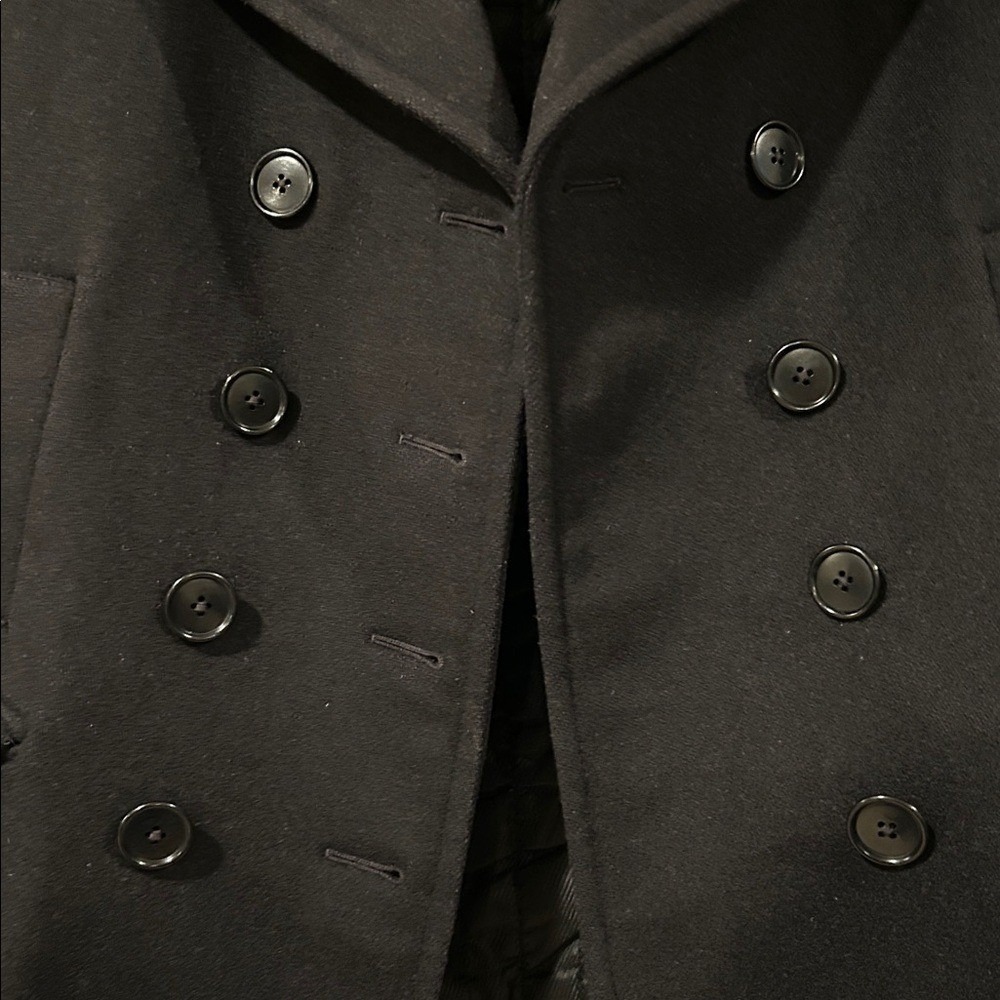 Club Monaco Women's Black Peacoat Size Large - Picture 7 of 7